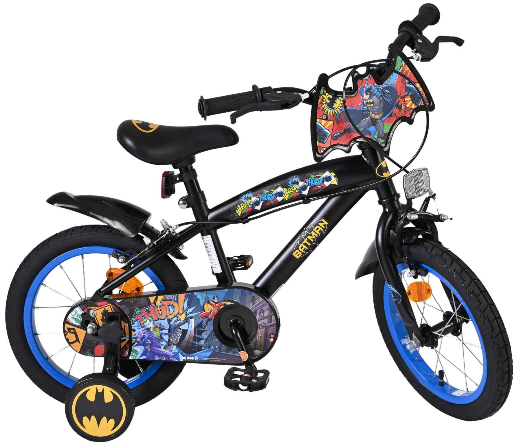Batman Kinderfiets - Jongens - 14 inch - Zwart - Twee handremmen - Image 10