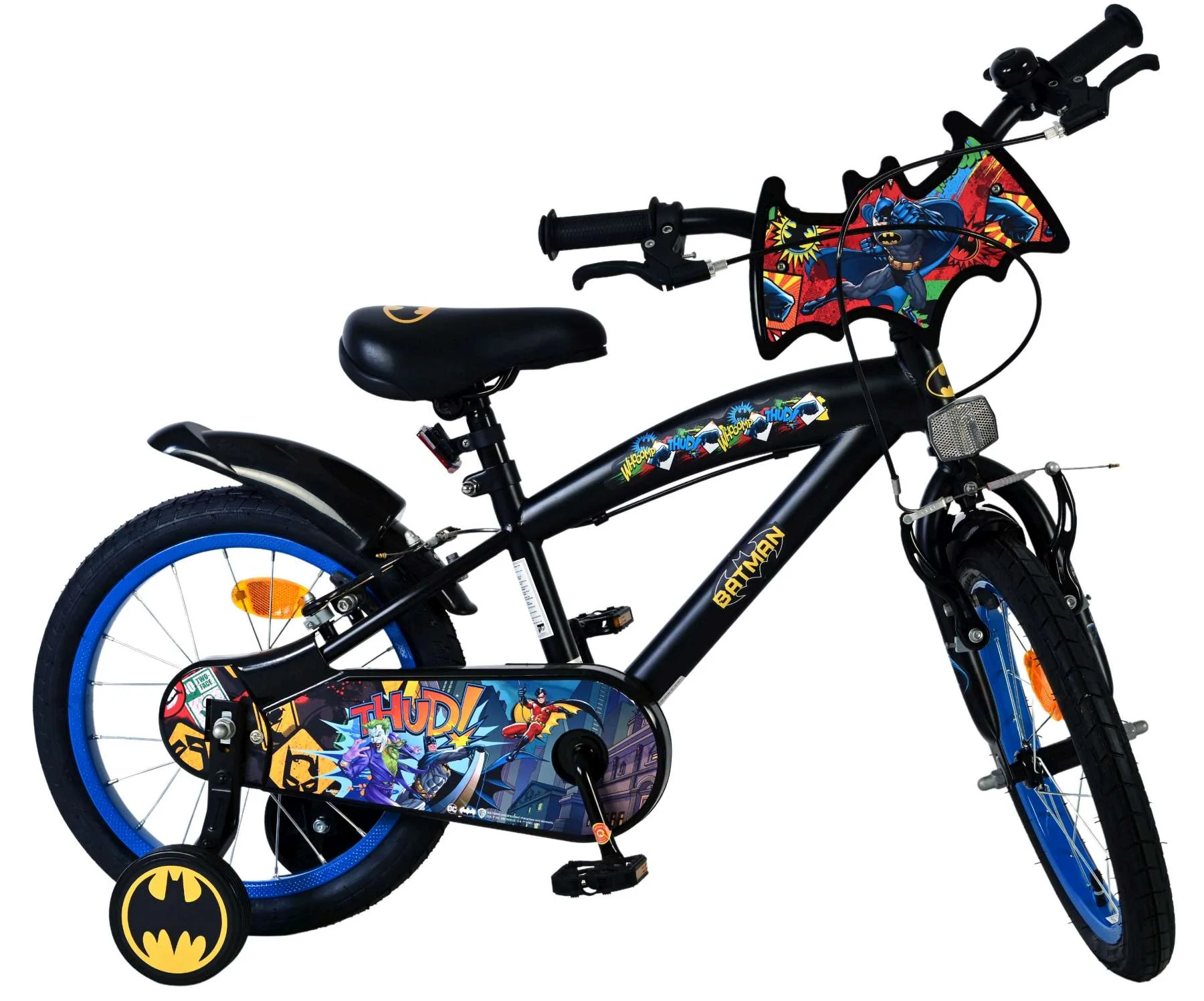 Batman Kinderfiets - Jongens - 16 inch - Zwart - 2 handremmen - Image 10