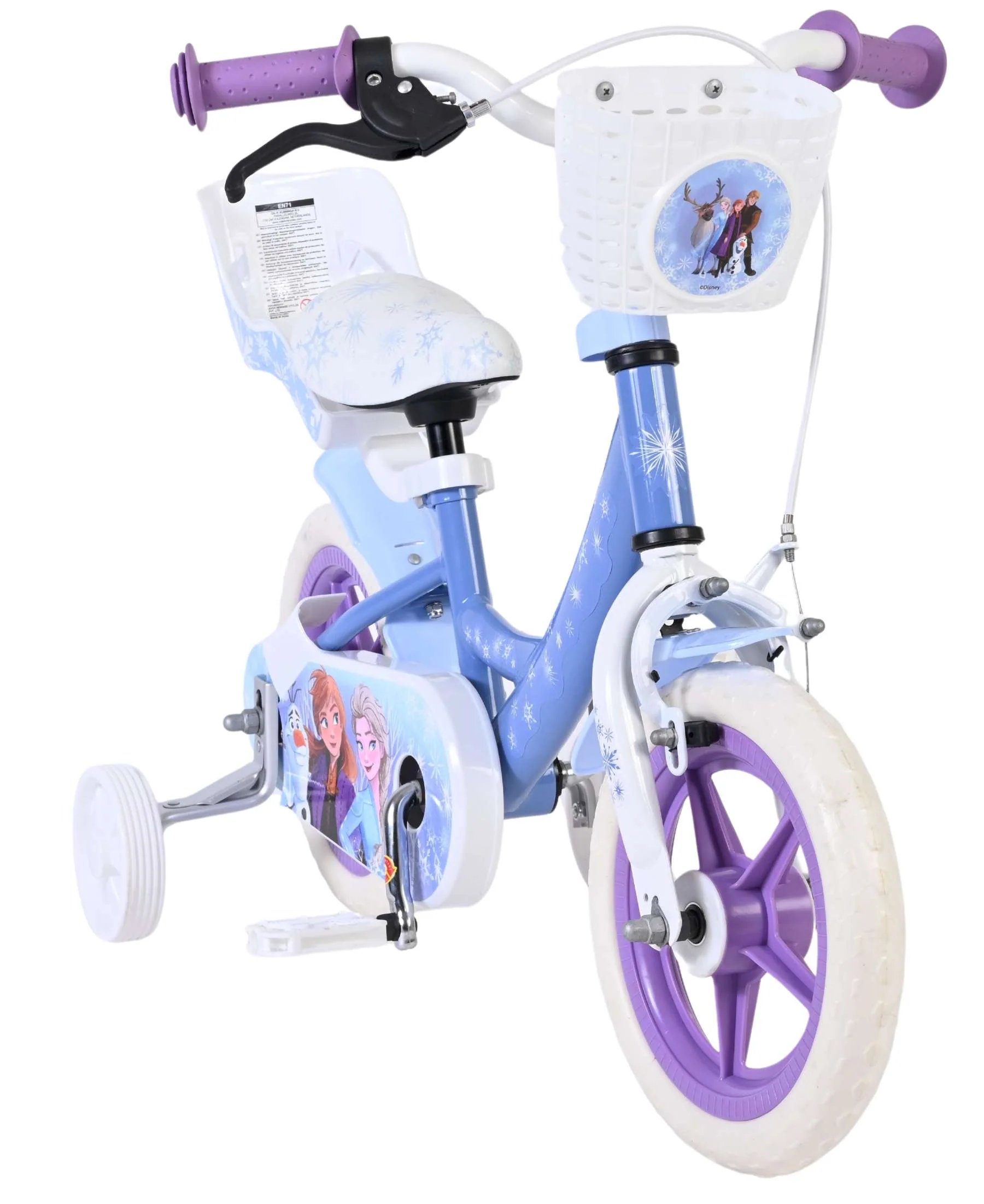 Disney Frozen Kinderfiets - Meisjes - Mag Wheels - 12 inch - Blauw OUTLET - Image 5