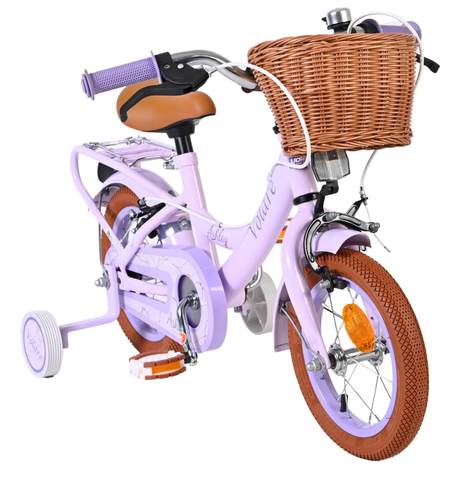 Volare Ashley Kinderfiets - Meisjes - 12 inch - Lila - Twee handremmen - Image 4