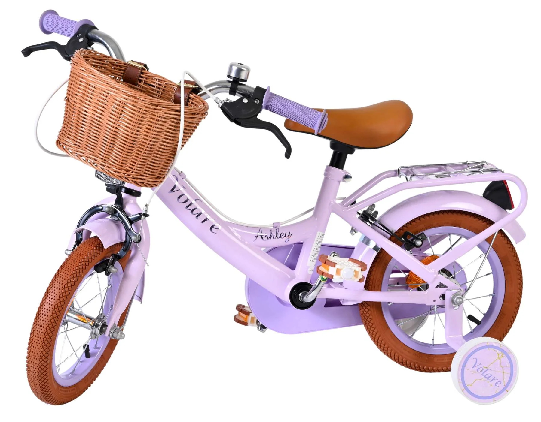Volare Ashley Kinderfiets - Meisjes - 12 inch - Lila - Twee handremmen - Image 7