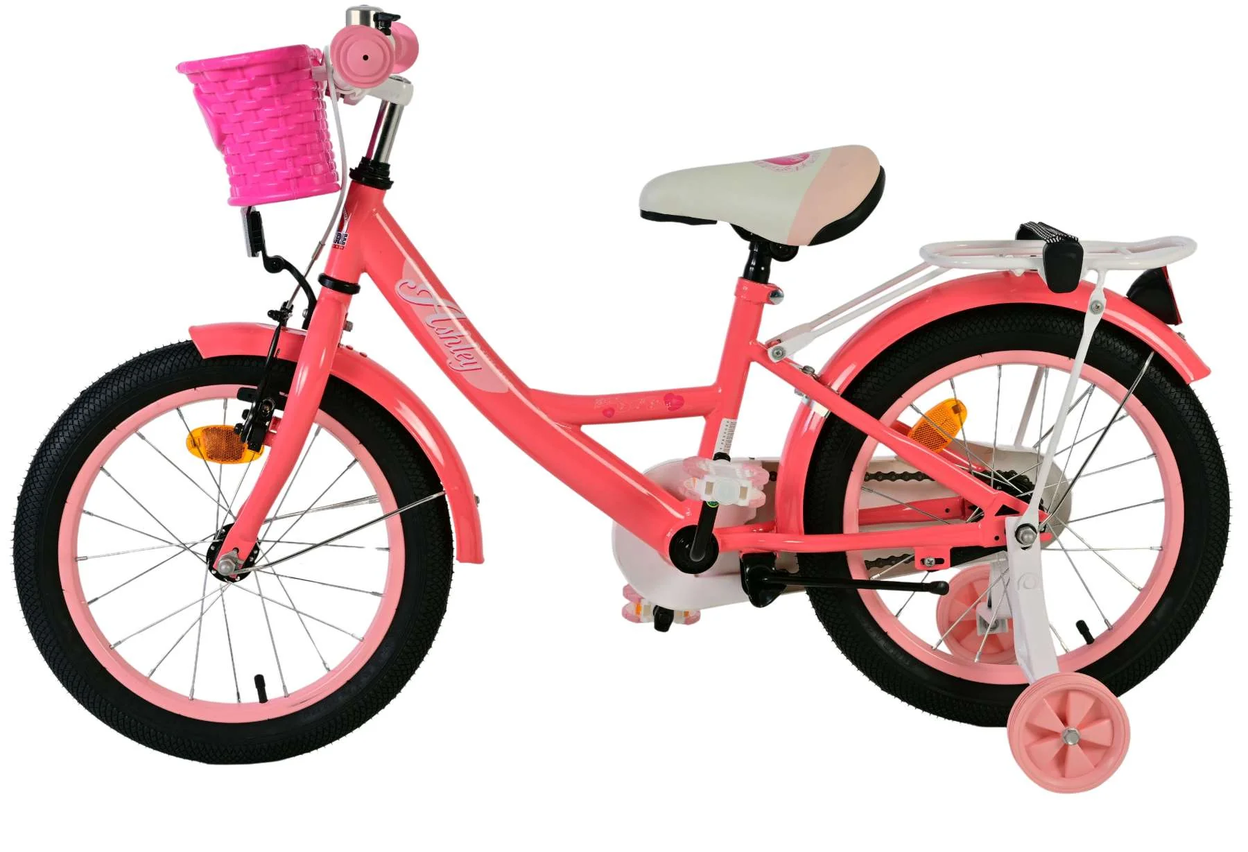 Volare Ashley Kinderfiets - Meisjes - 16 inch - Roze/Rood - Image 8