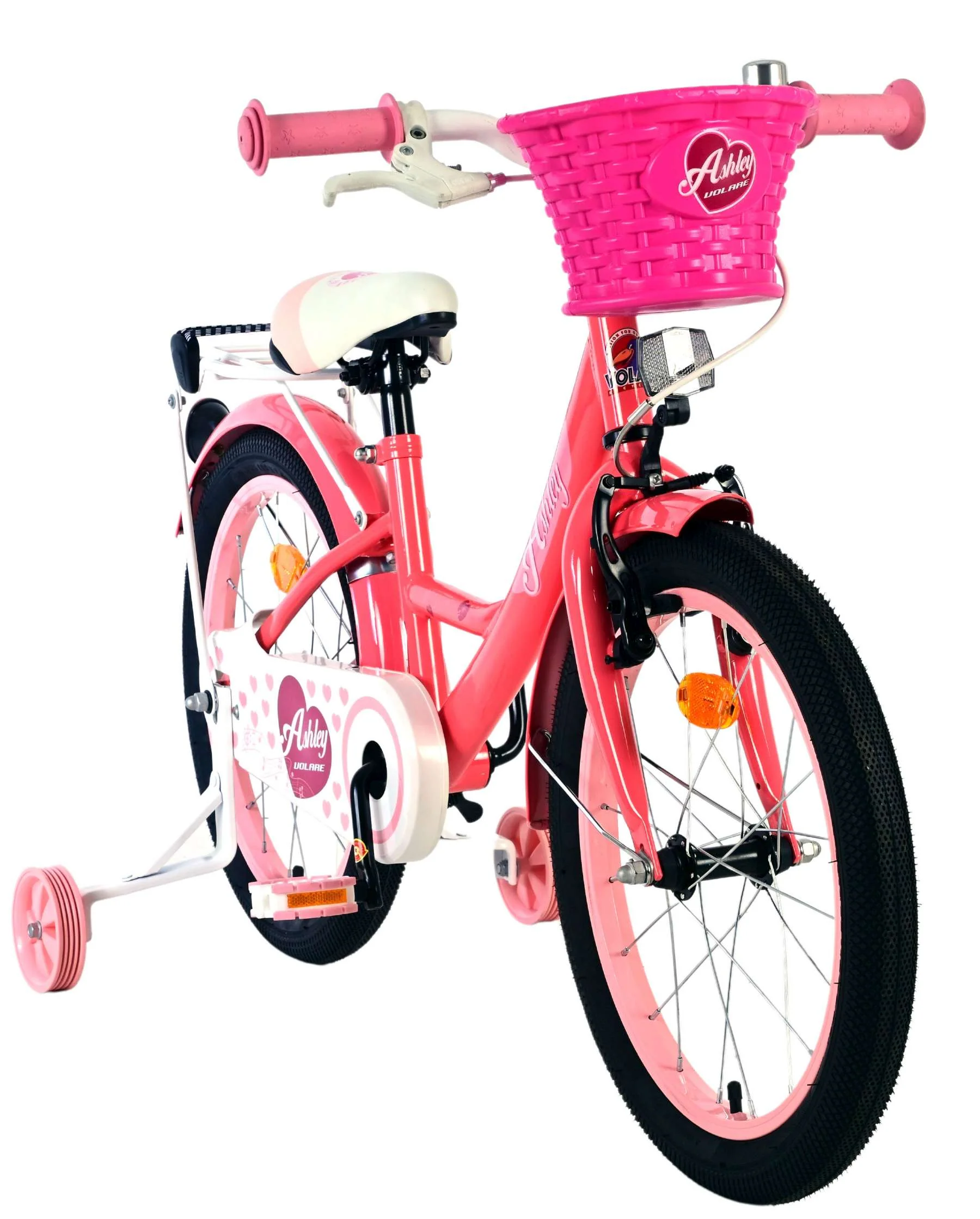 Volare Ashley Kinderfiets - Meisjes - 18 inch - Roze/Rood - Image 5