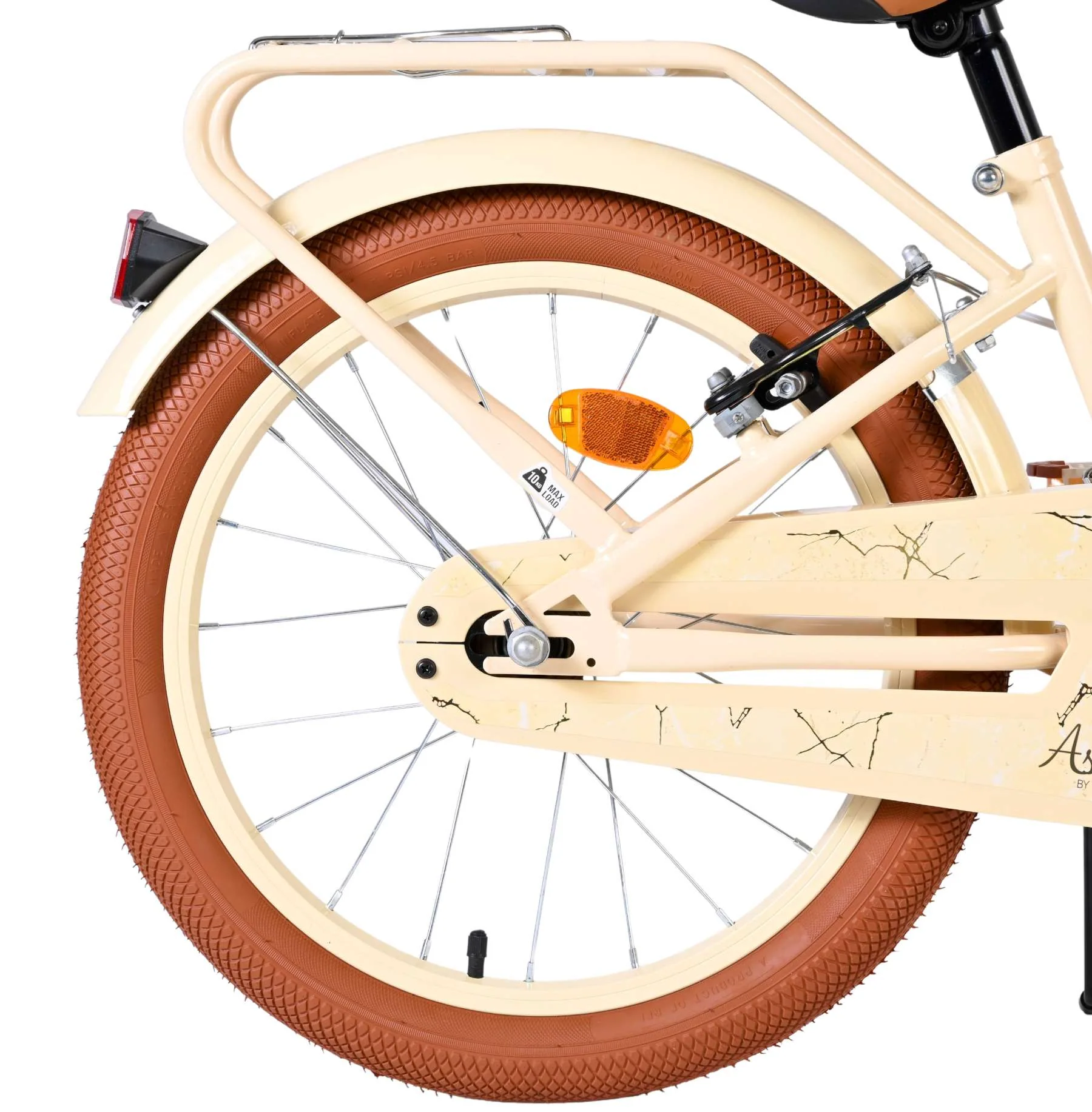 Volare Ashley Kinderfiets - Meisjes - 18 inch - Creme - Twee handremmen - Image 2