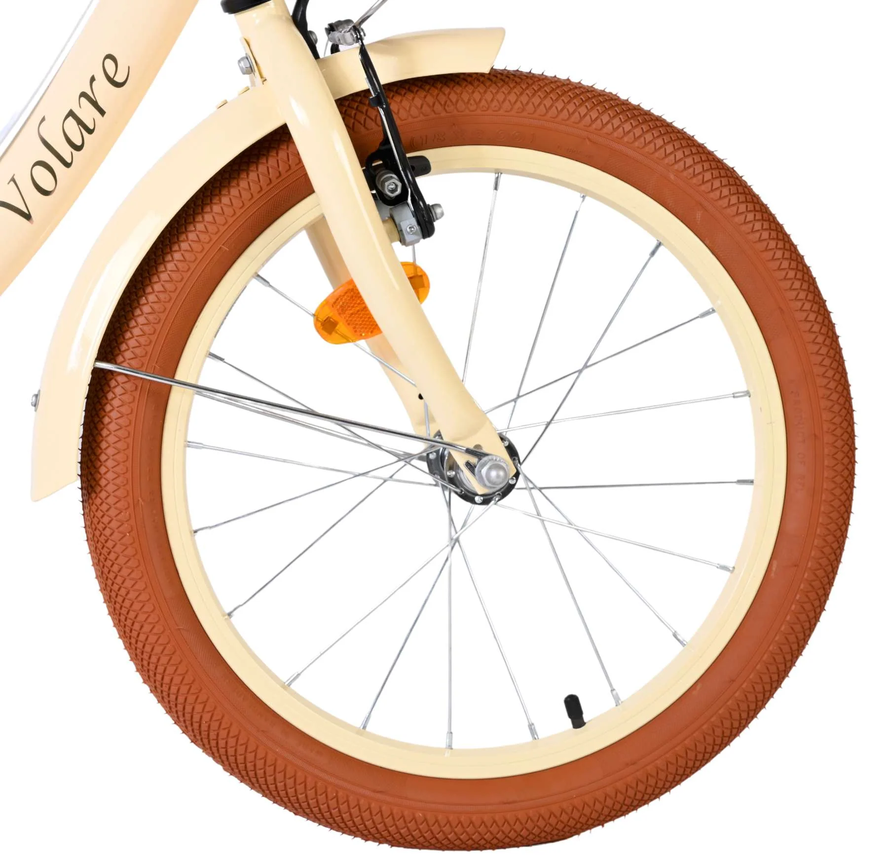 Volare Ashley Kinderfiets - Meisjes - 18 inch - Creme - Twee handremmen - Image 3