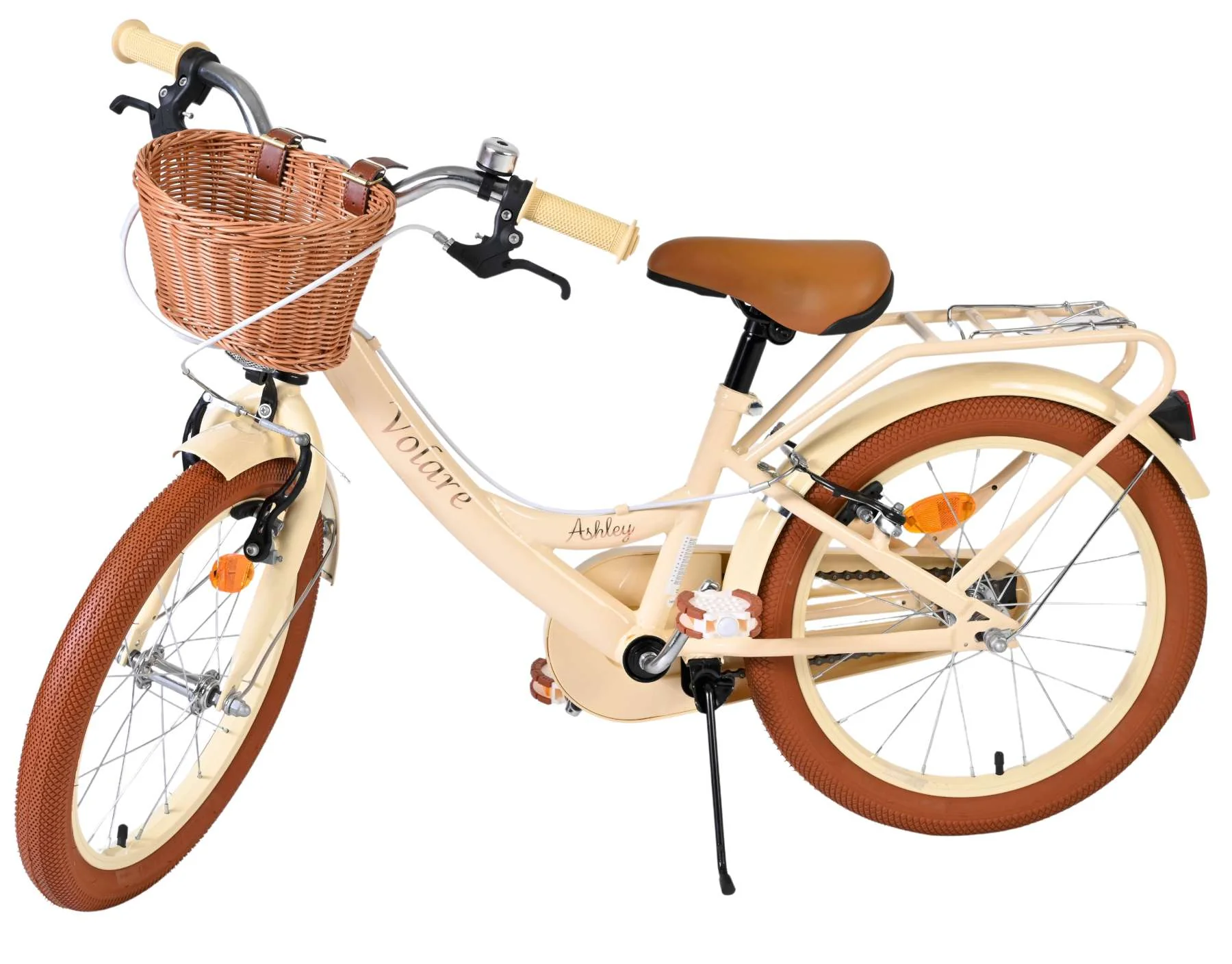 Volare Ashley Kinderfiets - Meisjes - 18 inch - Creme - Twee handremmen - Image 8