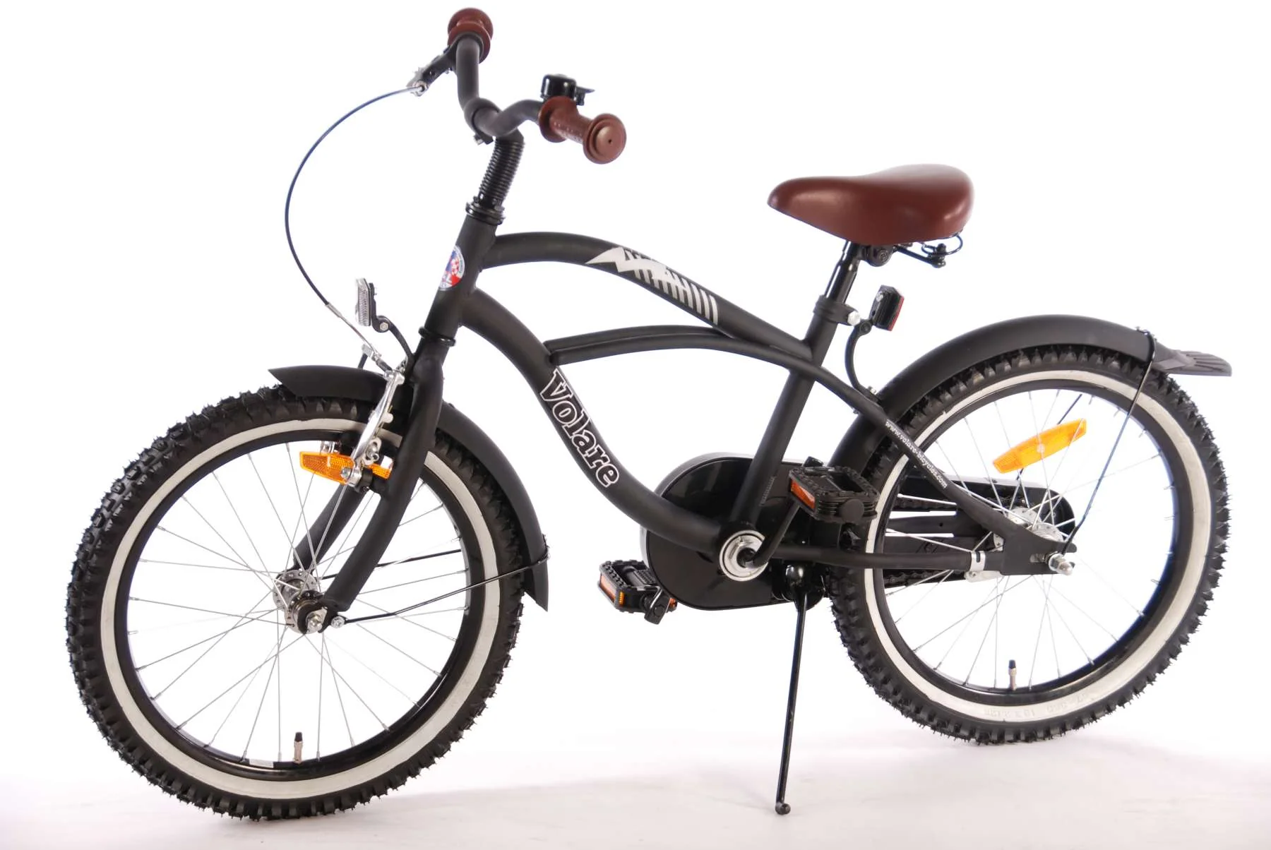 Volare Black Cruiser Kinderfiets - Jongens - 18 inch - Zwart - 95% afgemonteerd - Image 10