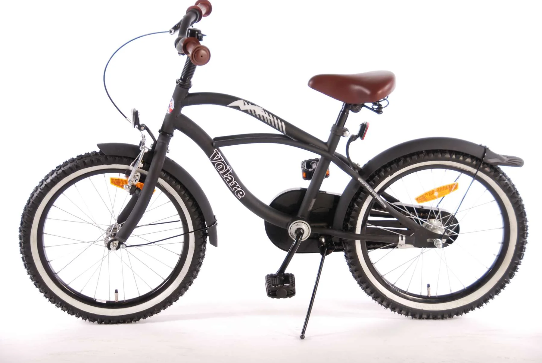 Volare Black Cruiser Kinderfiets - Jongens - 18 inch - Zwart - 95% afgemonteerd - Image 11