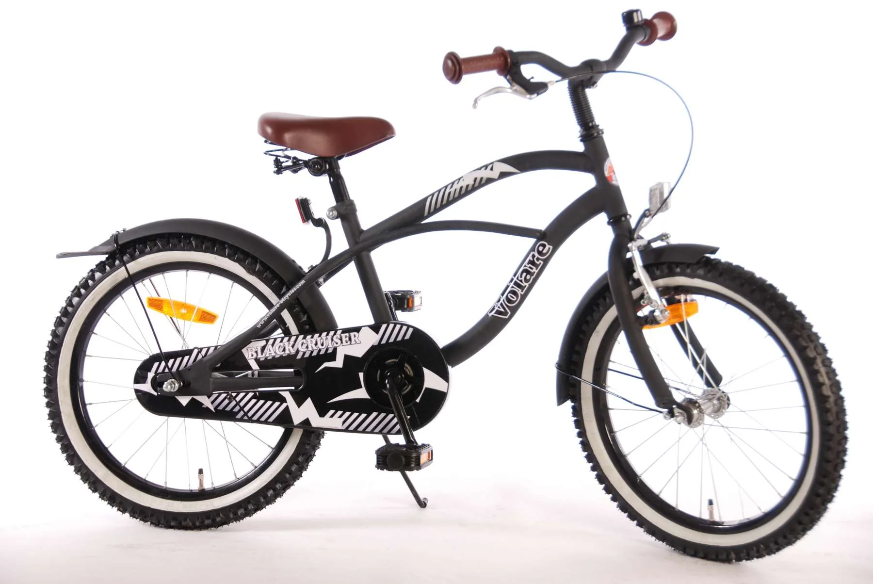 Volare Black Cruiser Kinderfiets - Jongens - 18 inch - Zwart - 95% afgemonteerd - Image 13