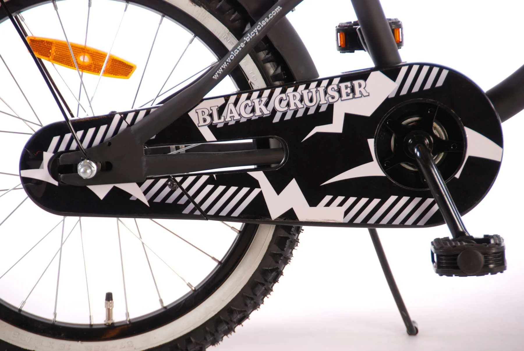 Volare Black Cruiser Kinderfiets - Jongens - 18 inch - Zwart - 95% afgemonteerd - Image 4