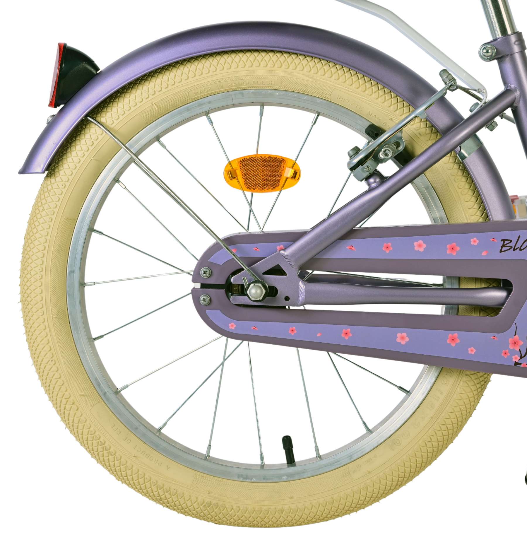 Volare Blossom Kinderfiets - Meisjes - 18 inch - Paars - Twee Handremmen - Image 3
