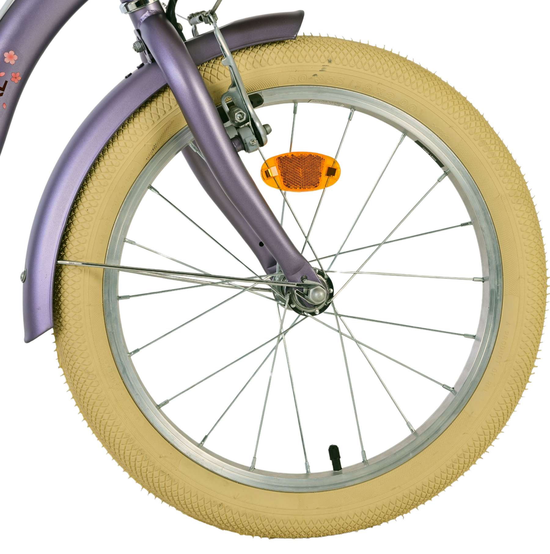 Volare Blossom Kinderfiets - Meisjes - 18 inch - Paars - Twee Handremmen - Image 4