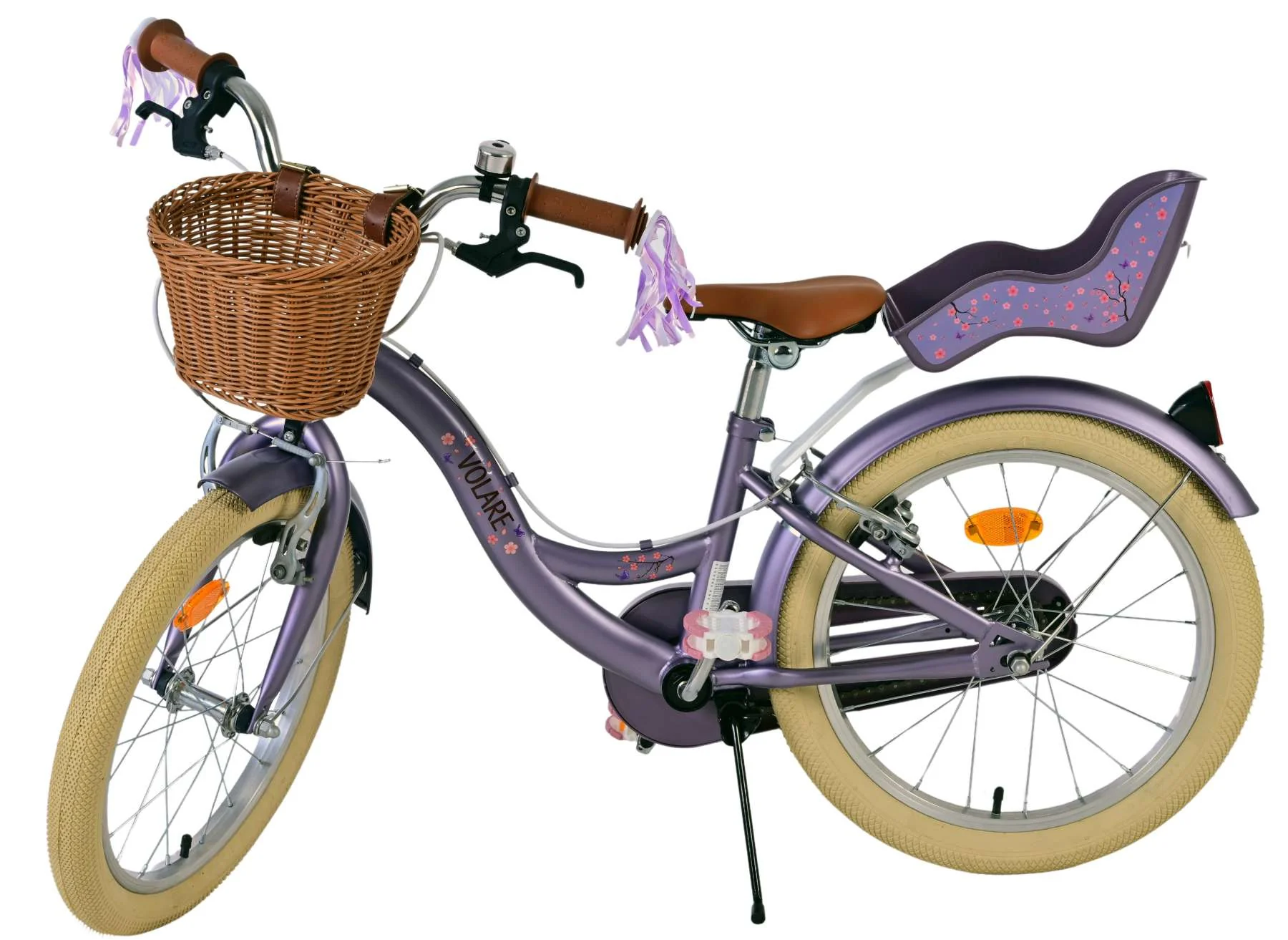 Volare Blossom Kinderfiets - Meisjes - 18 inch - Paars - Twee Handremmen - Image 9