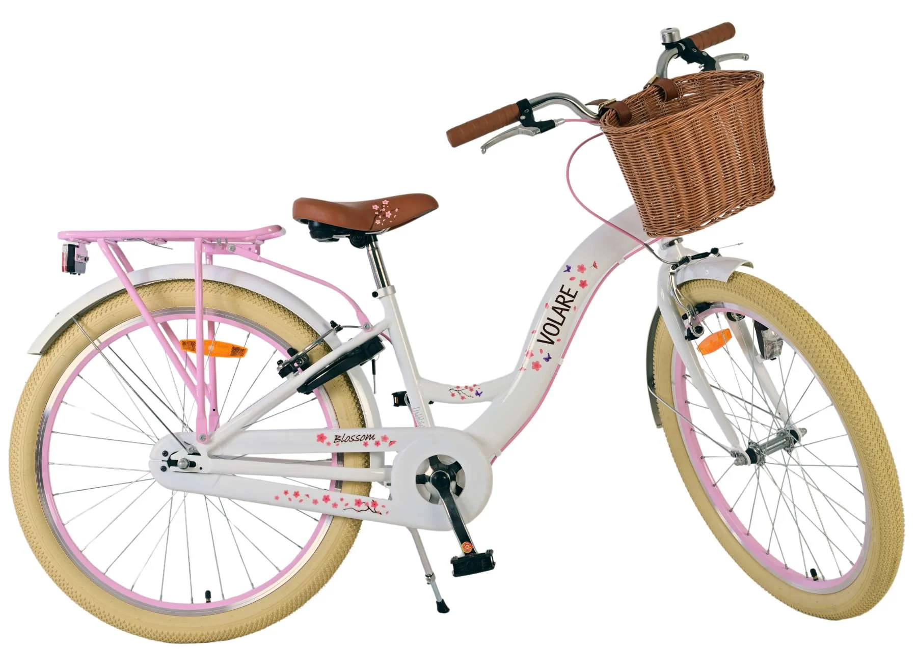 Volare Blossom Kinderfiets - Meisjes - 24 inch - Wit - Twee handremmen OUTLET - Image 10