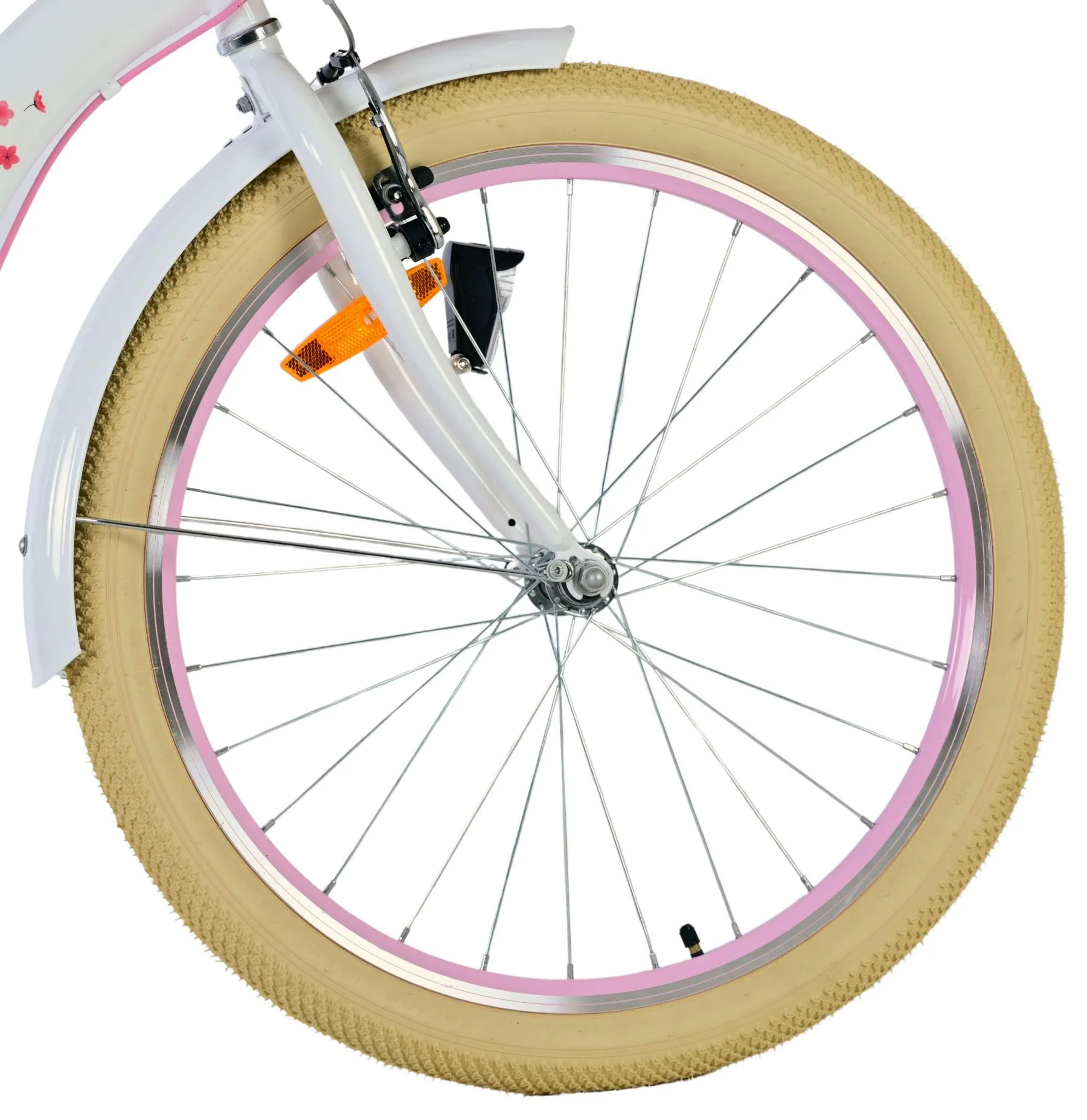 Volare Blossom Kinderfiets - Meisjes - 24 inch - Wit - Twee handremmen OUTLET - Image 3
