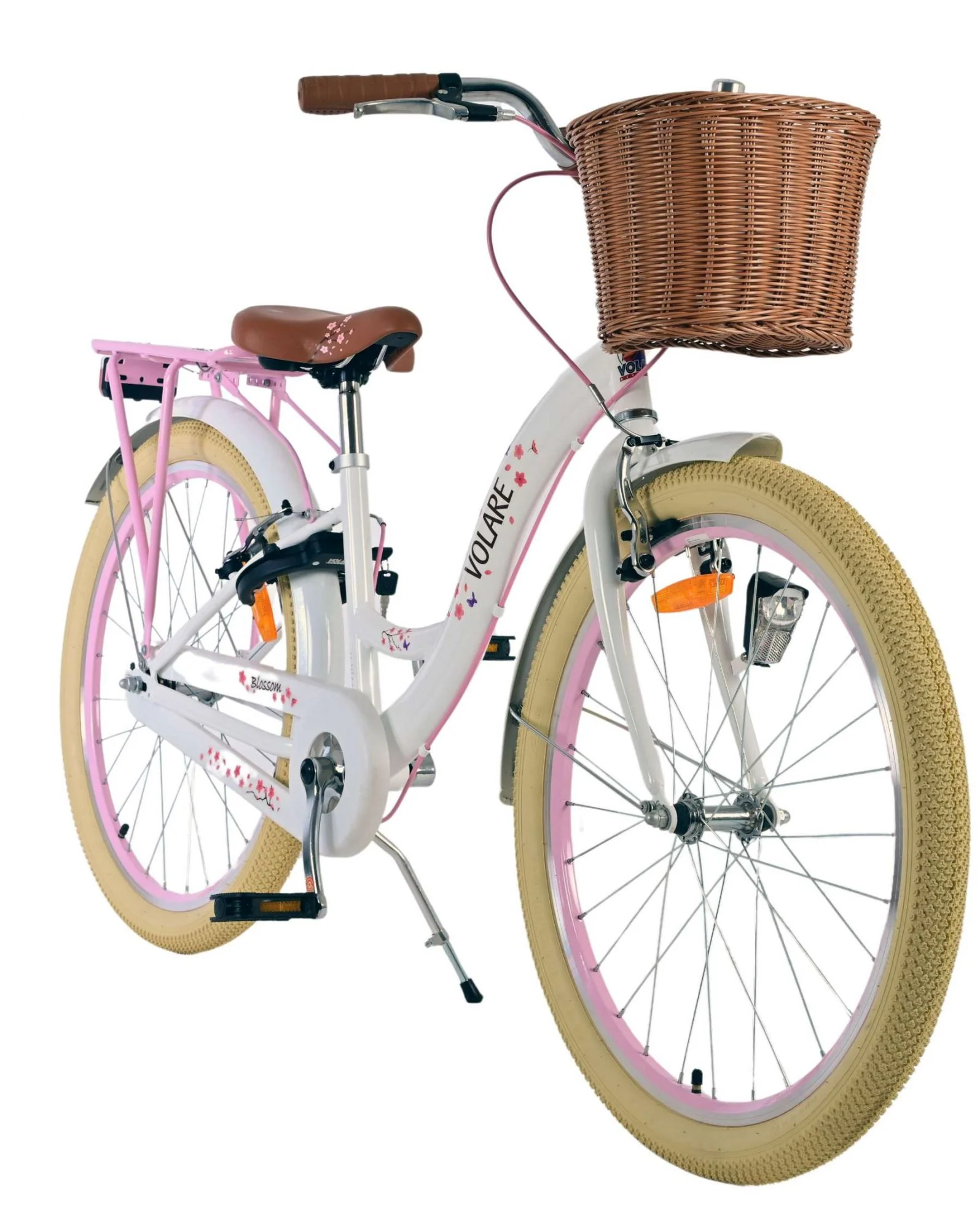 Volare Blossom Kinderfiets - Meisjes - 24 inch - Wit - Twee handremmen OUTLET - Image 5