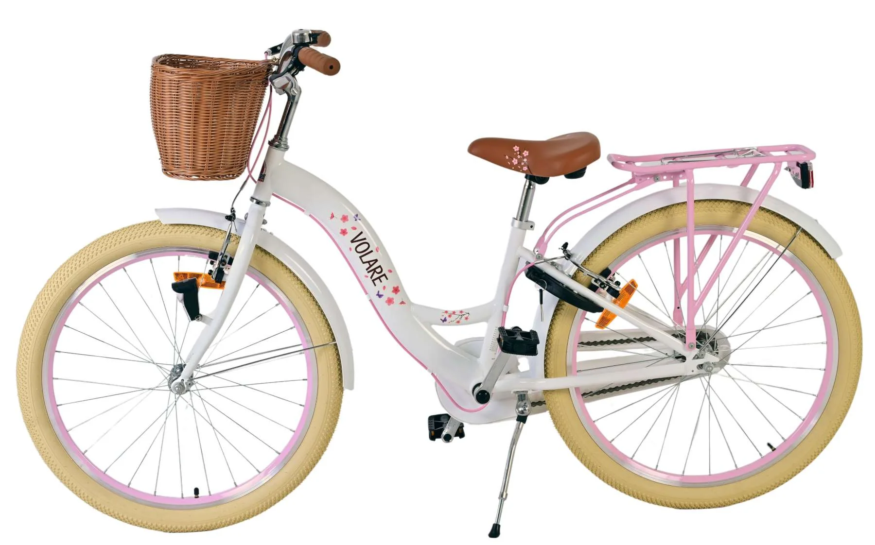 Volare Blossom Kinderfiets - Meisjes - 24 inch - Wit - Twee handremmen OUTLET - Image 7