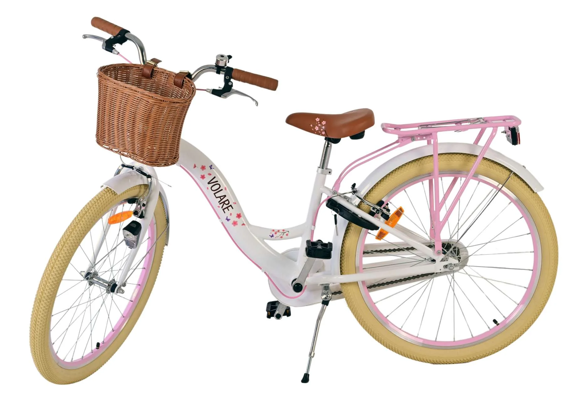 Volare Blossom Kinderfiets - Meisjes - 24 inch - Wit - Twee handremmen OUTLET - Image 8