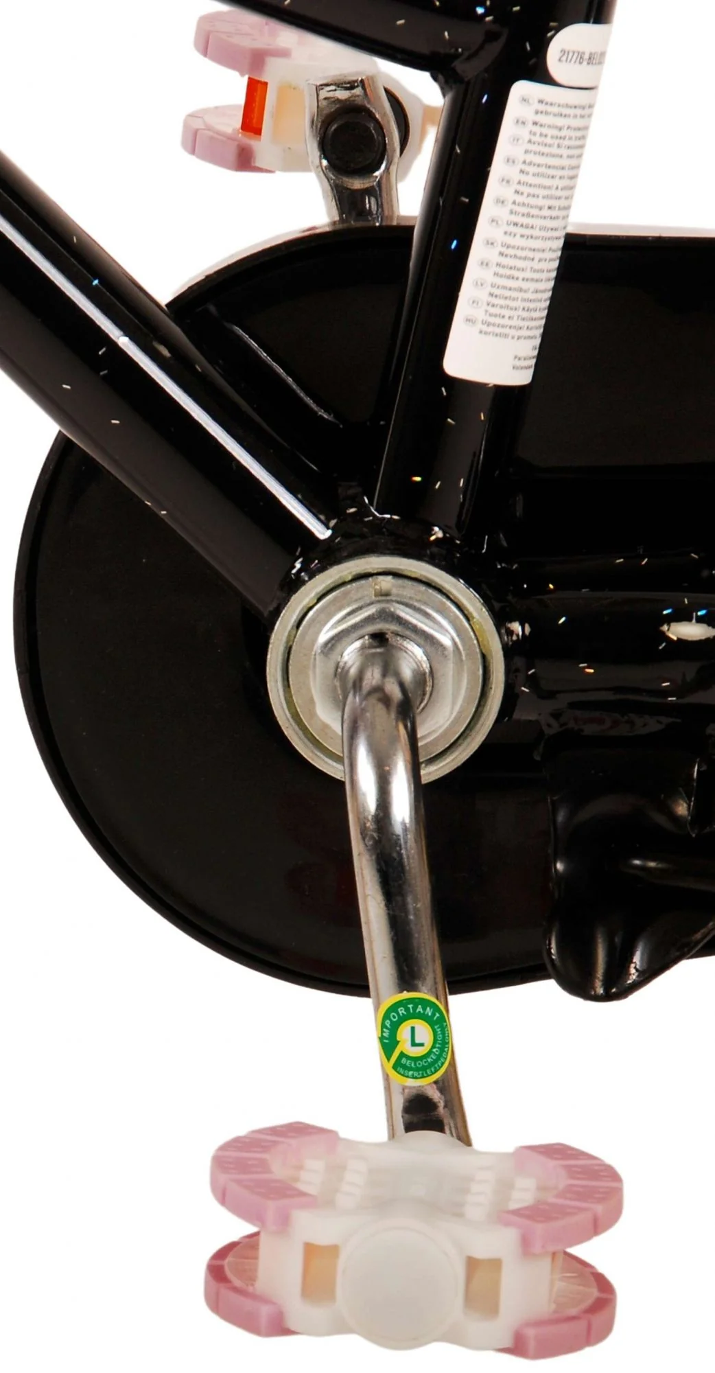 Volare Excellent Kinderfiets - Meisjes - 18 inch - Zwart - 95% afgemonteerd OUTLET - Image 15