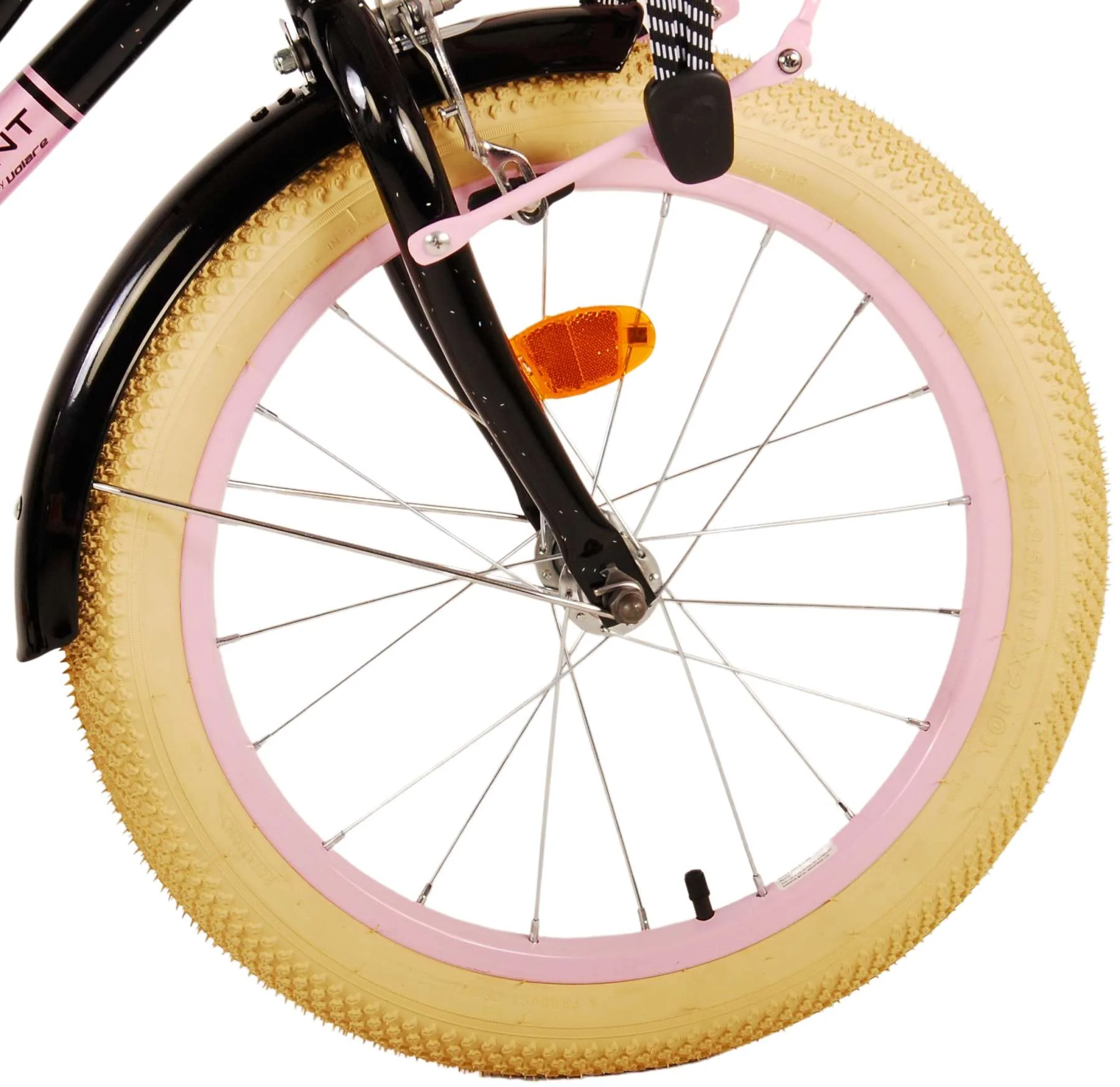 Volare Excellent Kinderfiets - Meisjes - 18 inch - Zwart - 95% afgemonteerd OUTLET - Image 5