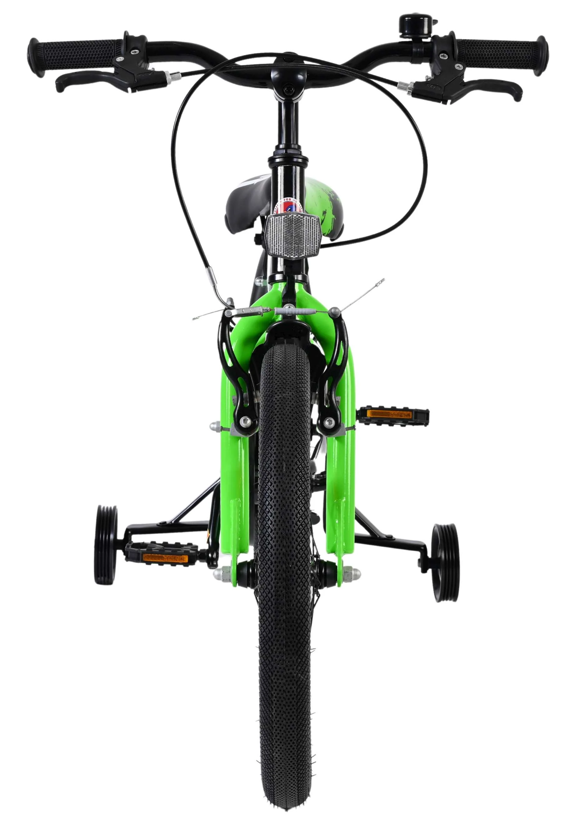 Volare Sportivo Kinderfiets - Jongens - 18 inch - Groen Zwart - Twee Handremmen - Image 6