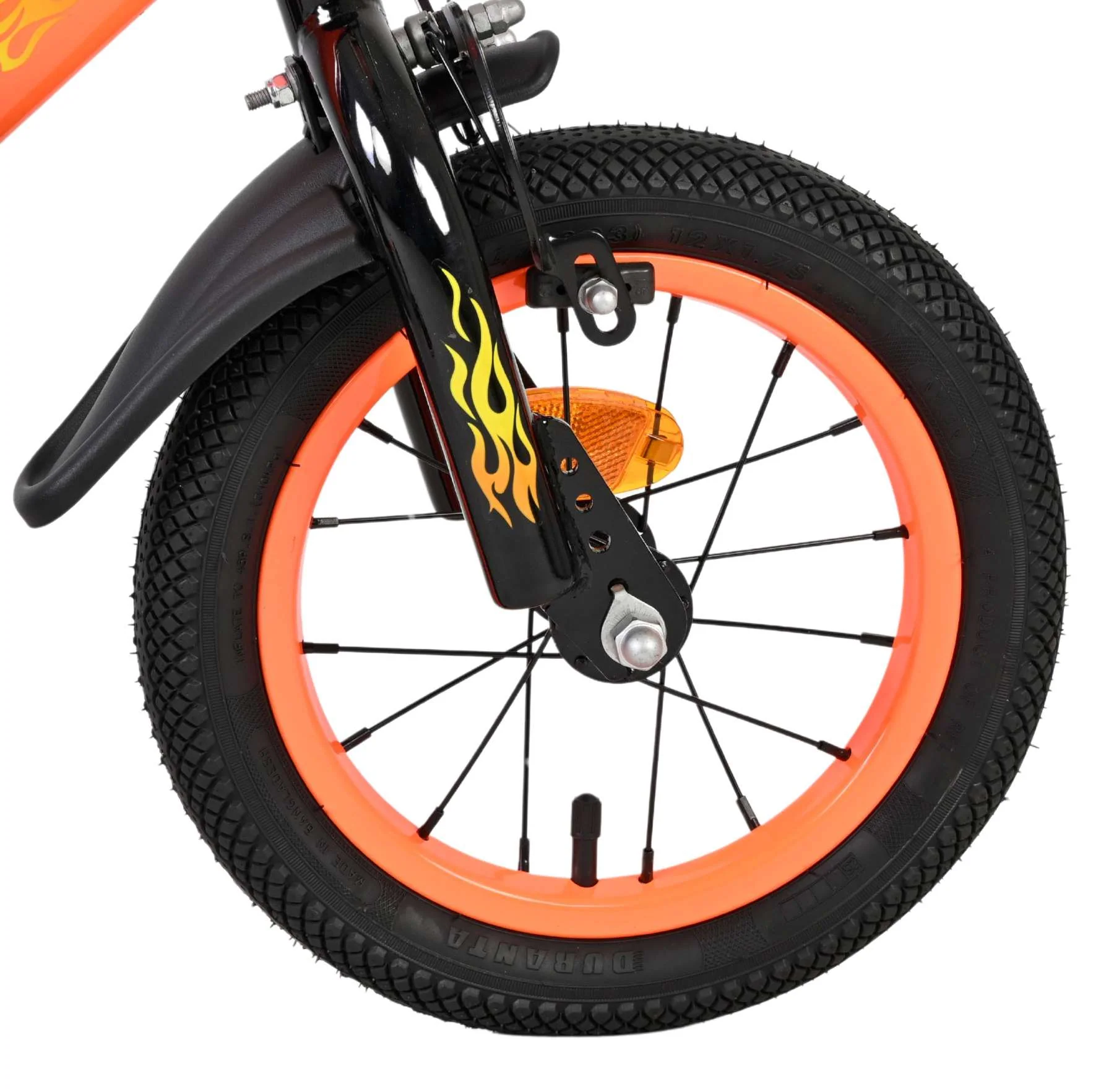 Volare Strike Kinderfiets - Jongens - 12 inch - Zwart Oranje - Twee Handremmen - Image 3