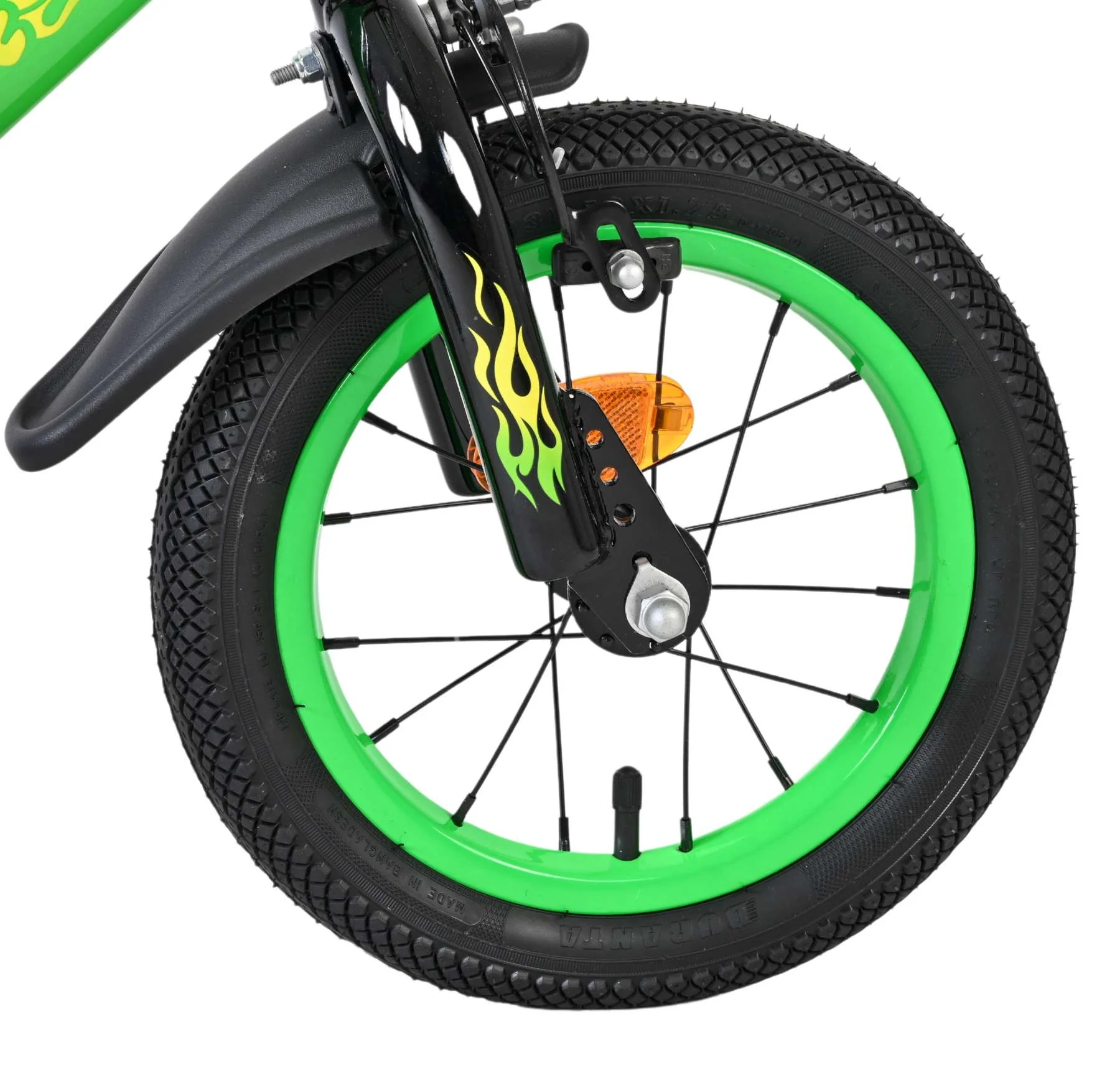 Volare Strike Kinderfiets - Jongens - 12 inch - Zwart Groen - Twee Handremmen - Image 3