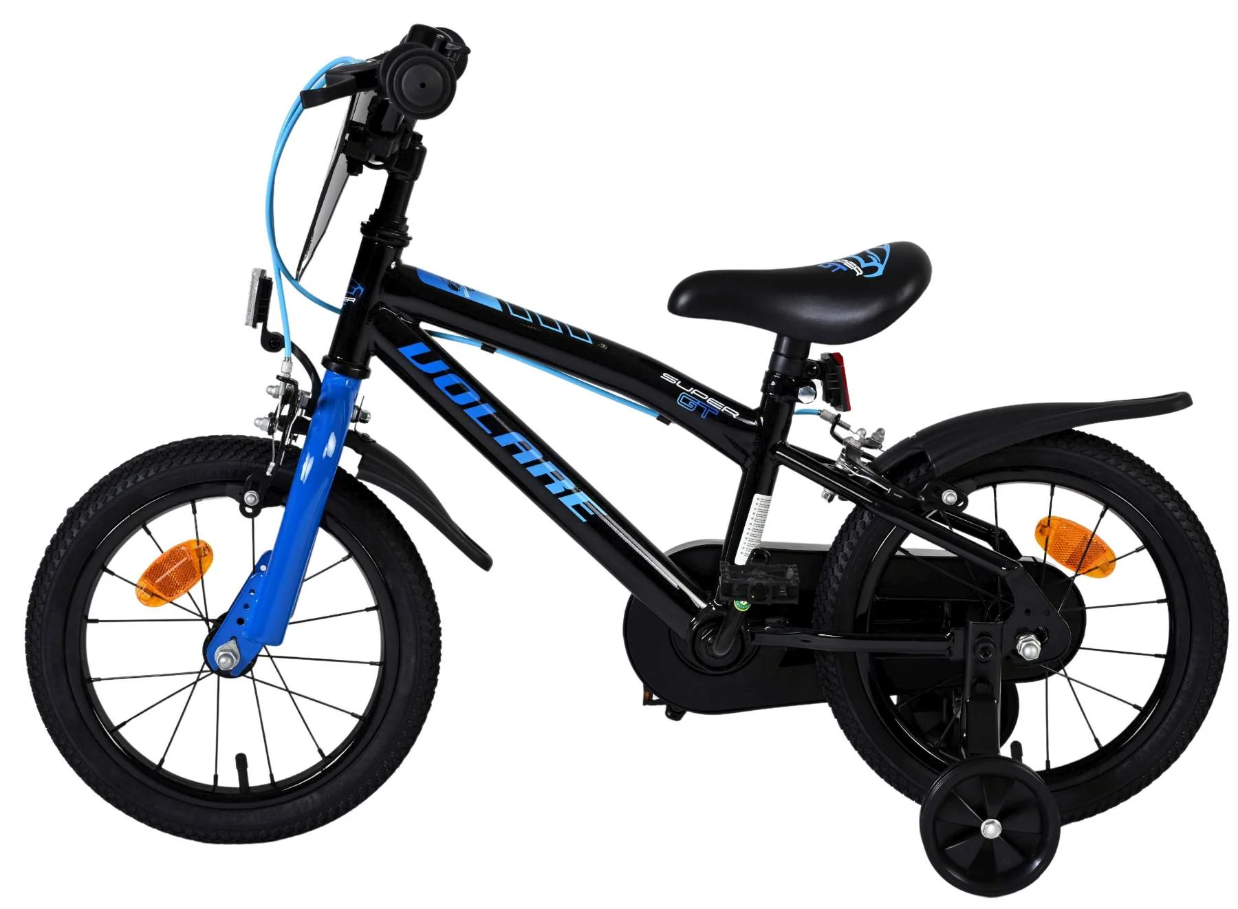 Volare Super GT Kinderfiets - Jongens - 14 inch - Blauw - Twee handremmen - Image 7