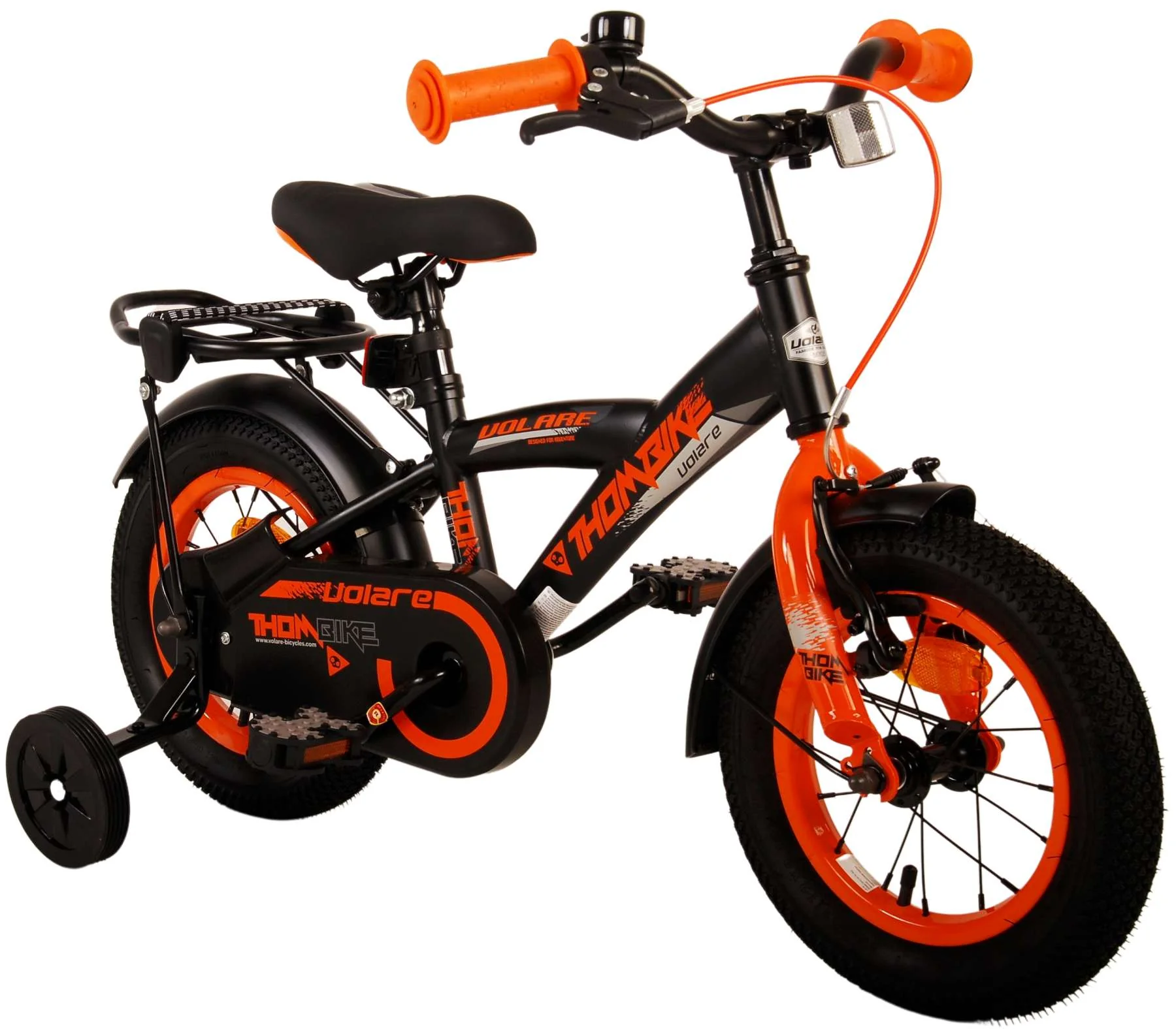 Volare Thombike Kinderfiets - Jongens - 12 inch - Zwart Oranje - Image 10