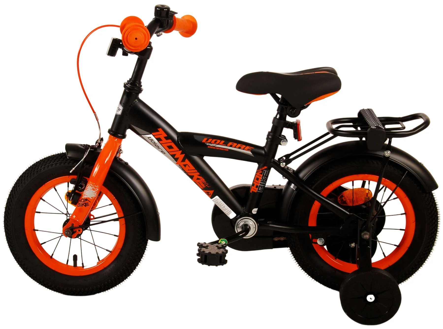 Volare Thombike Kinderfiets - Jongens - 12 inch - Zwart Oranje - Image 13