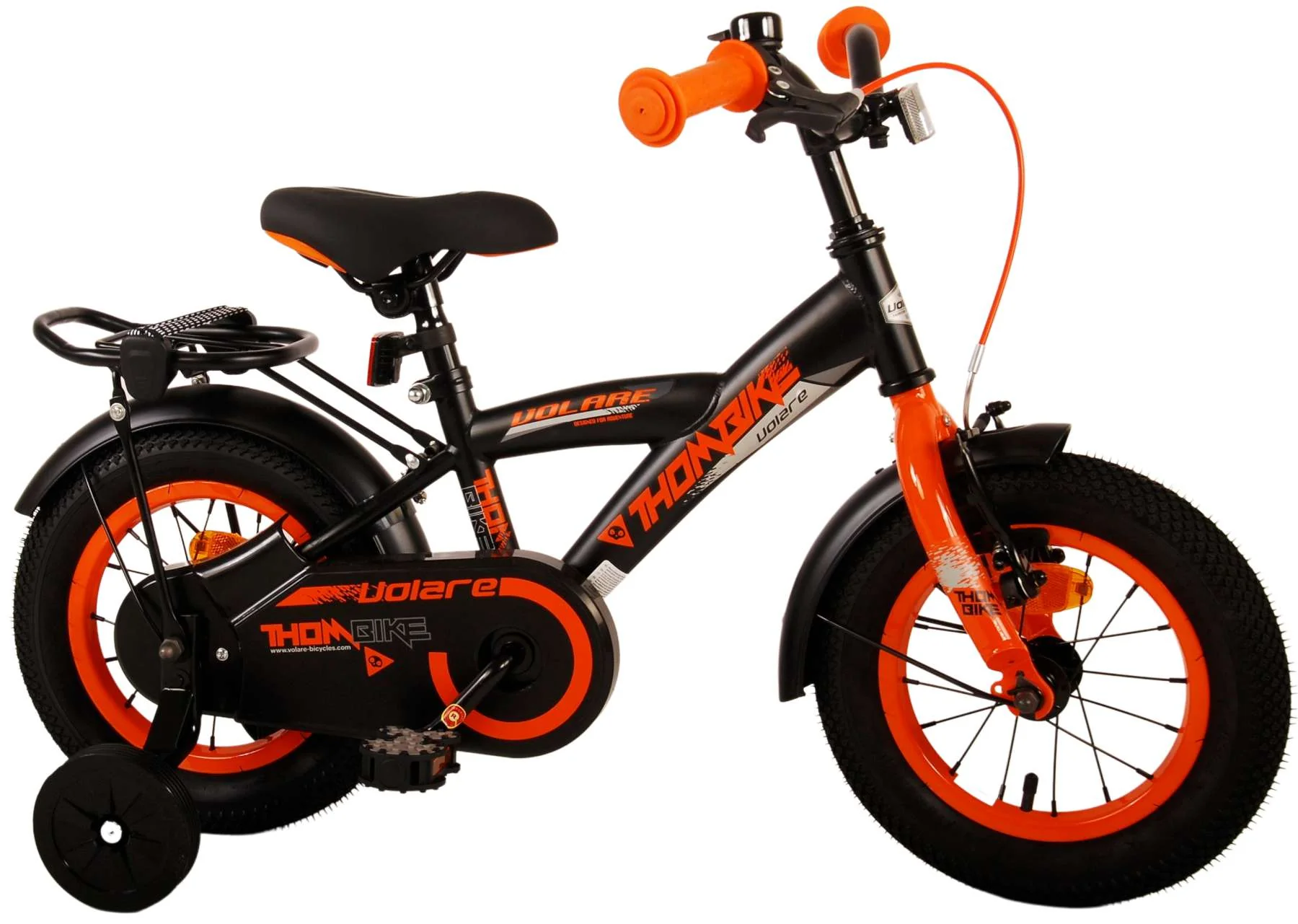 Volare Thombike Kinderfiets - Jongens - 12 inch - Zwart Oranje - Image 2