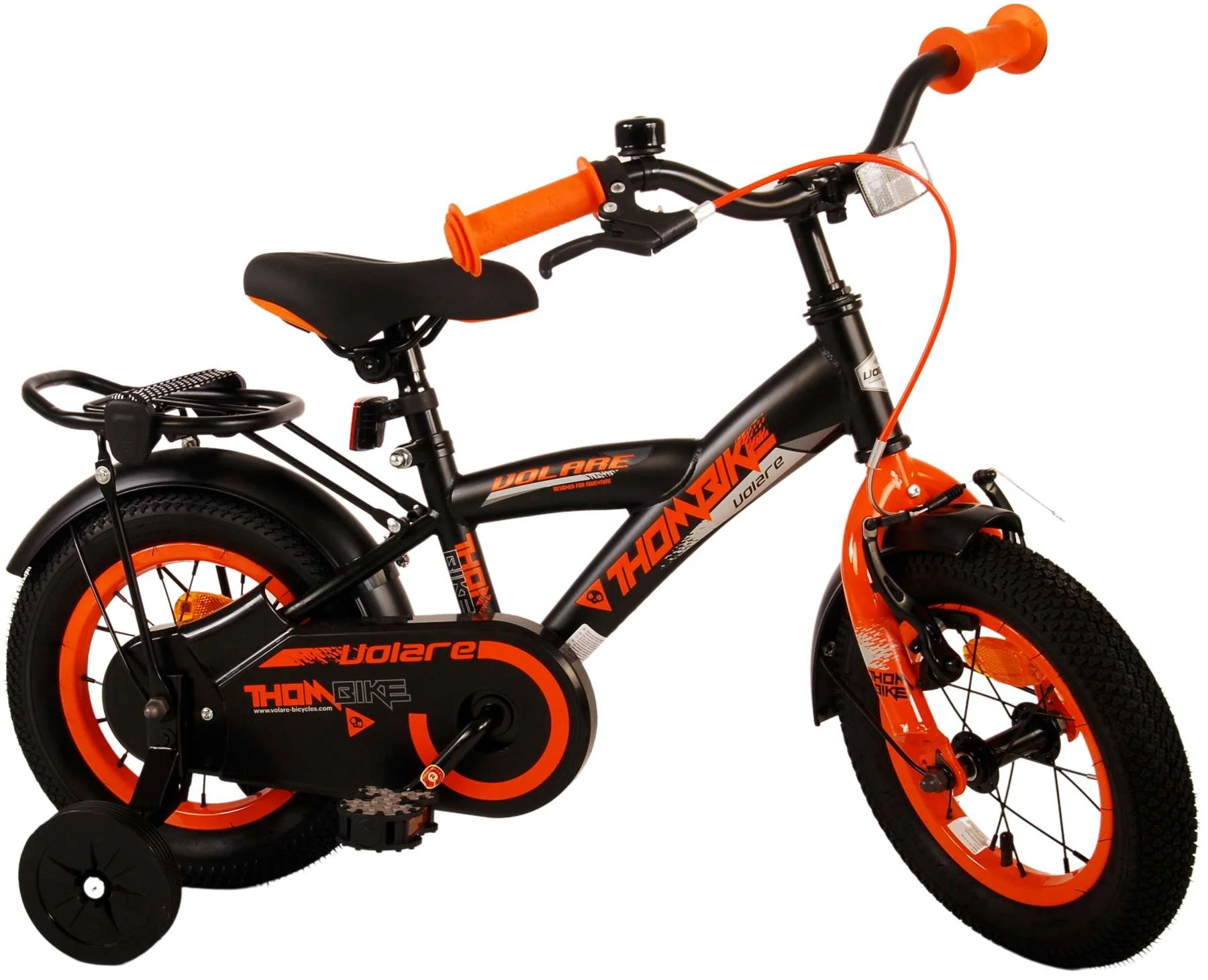 Volare Thombike Kinderfiets - Jongens - 12 inch - Zwart Oranje - Image 3
