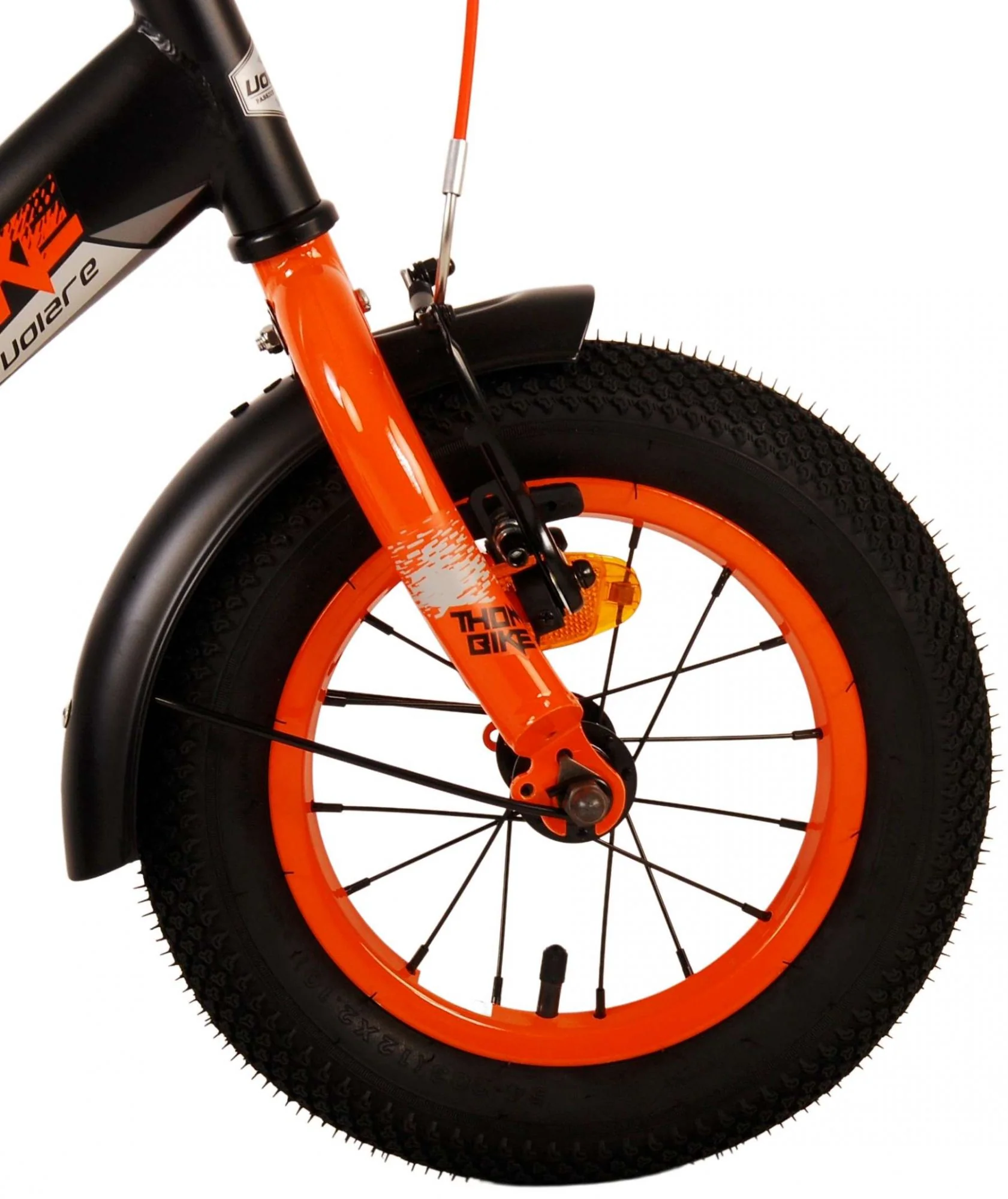 Volare Thombike Kinderfiets - Jongens - 12 inch - Zwart Oranje - Image 5