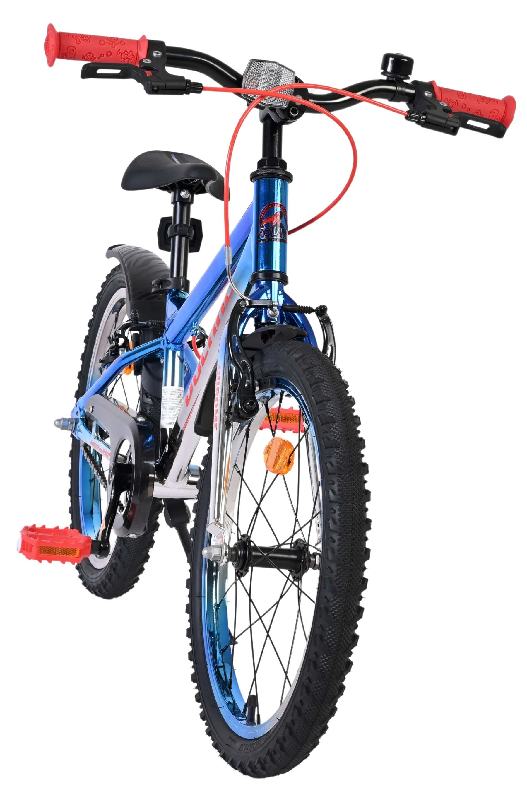 Volare Chrome Kinderfiets - Jongens - 18 inch - Blauw Zilver - Twee handremmen - Image 5