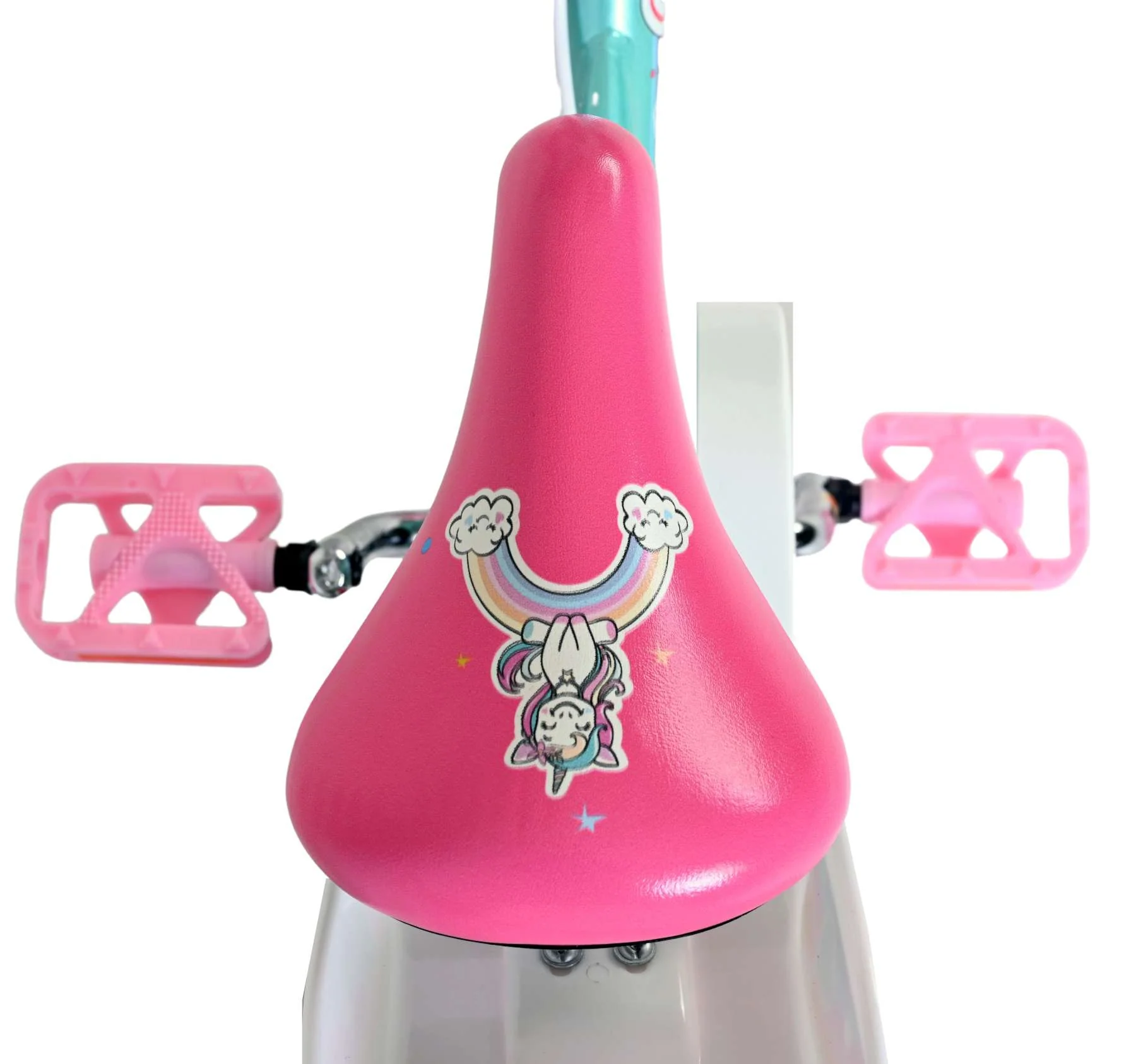 Volare Unicorn Kinderfiets - Meisjes - 12 inch - Groen - Twee handremmen - Image 4