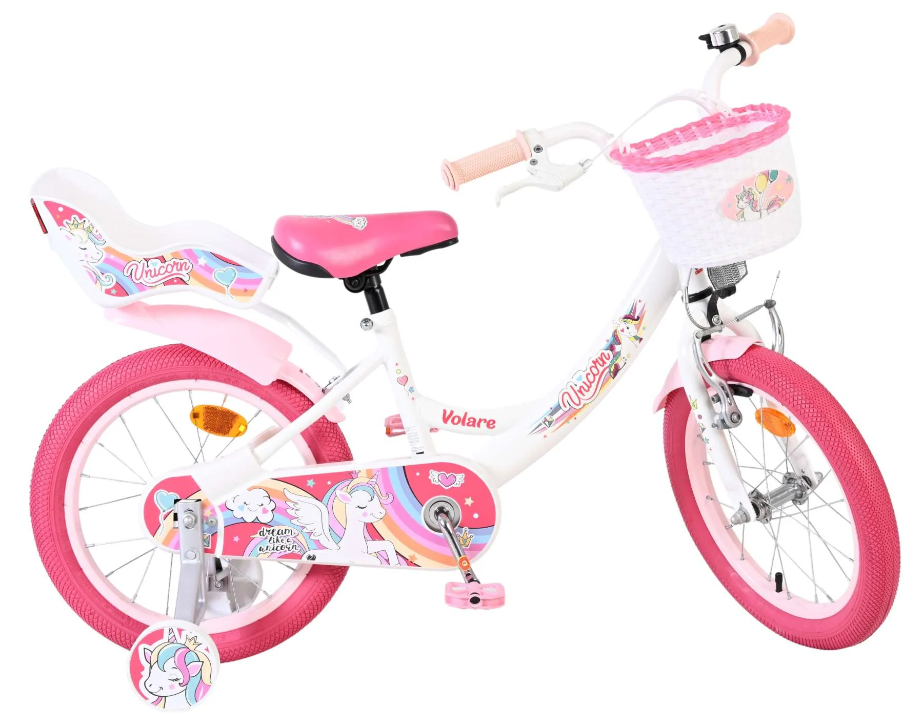 Volare Unicorn Kinderfiets - Meisjes - 16 inch - Wit OUTLET - Image 10