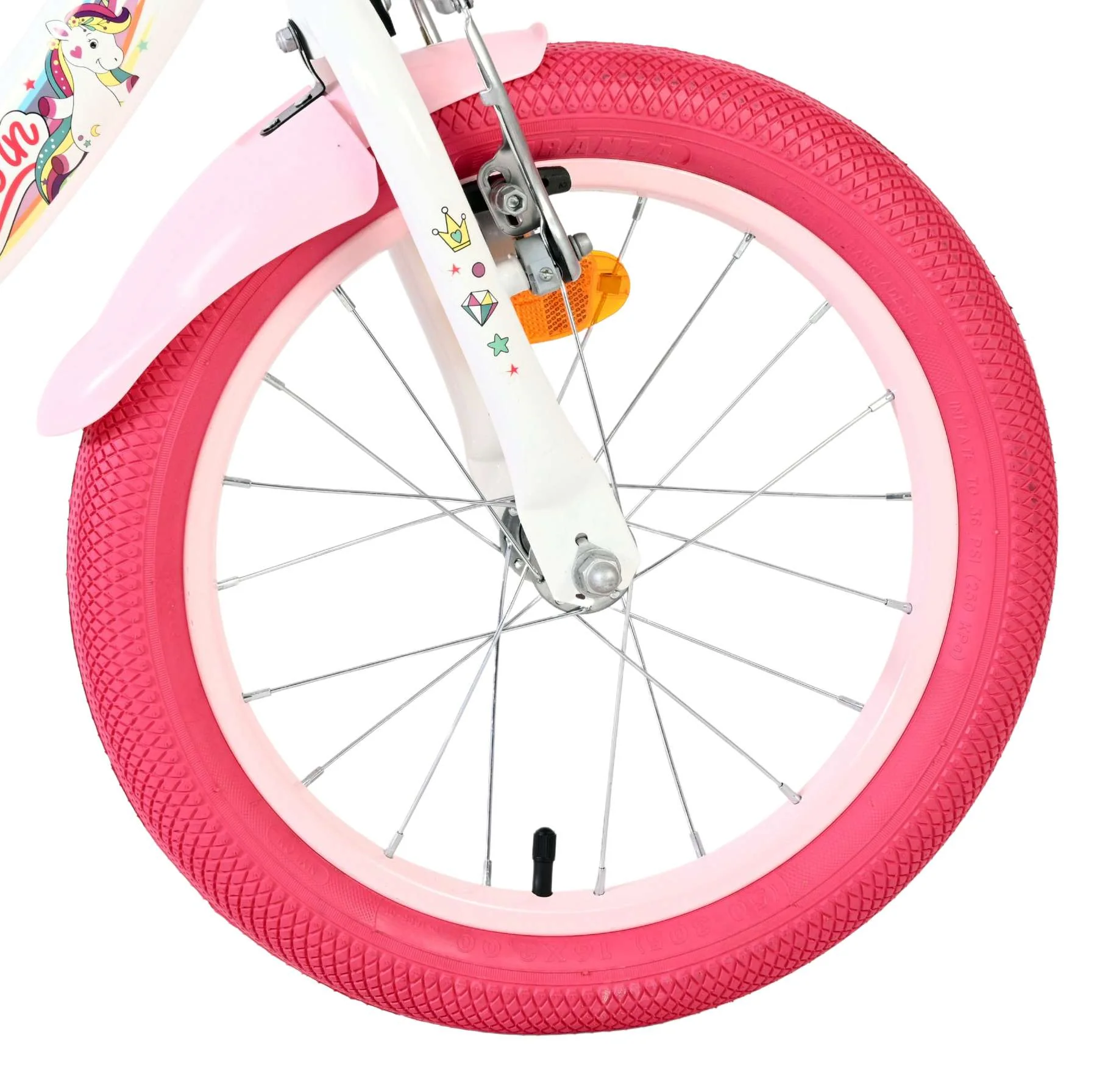 Volare Unicorn Kinderfiets - Meisjes - 16 inch - Wit OUTLET - Image 3