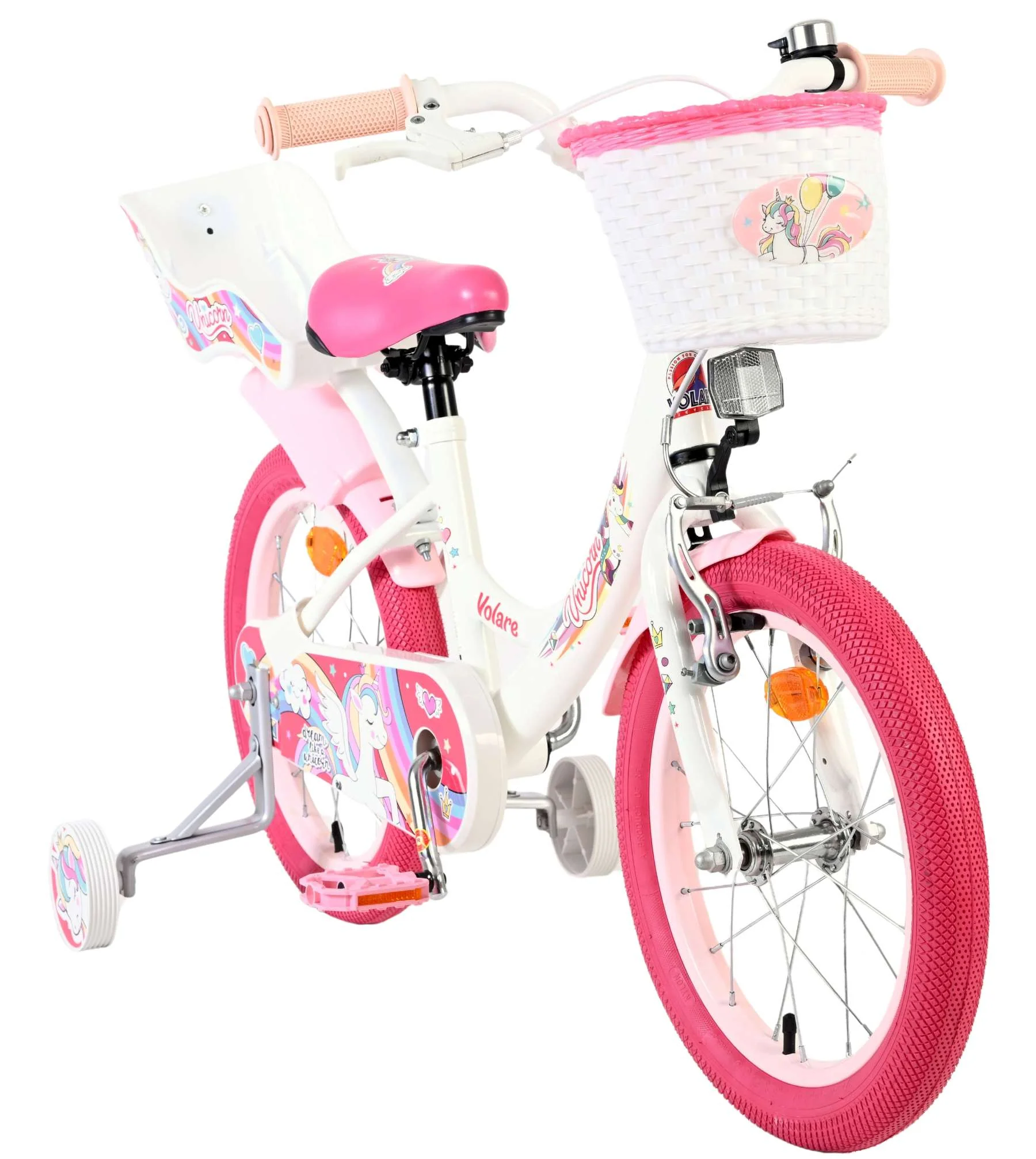 Volare Unicorn Kinderfiets - Meisjes - 16 inch - Wit OUTLET - Image 5