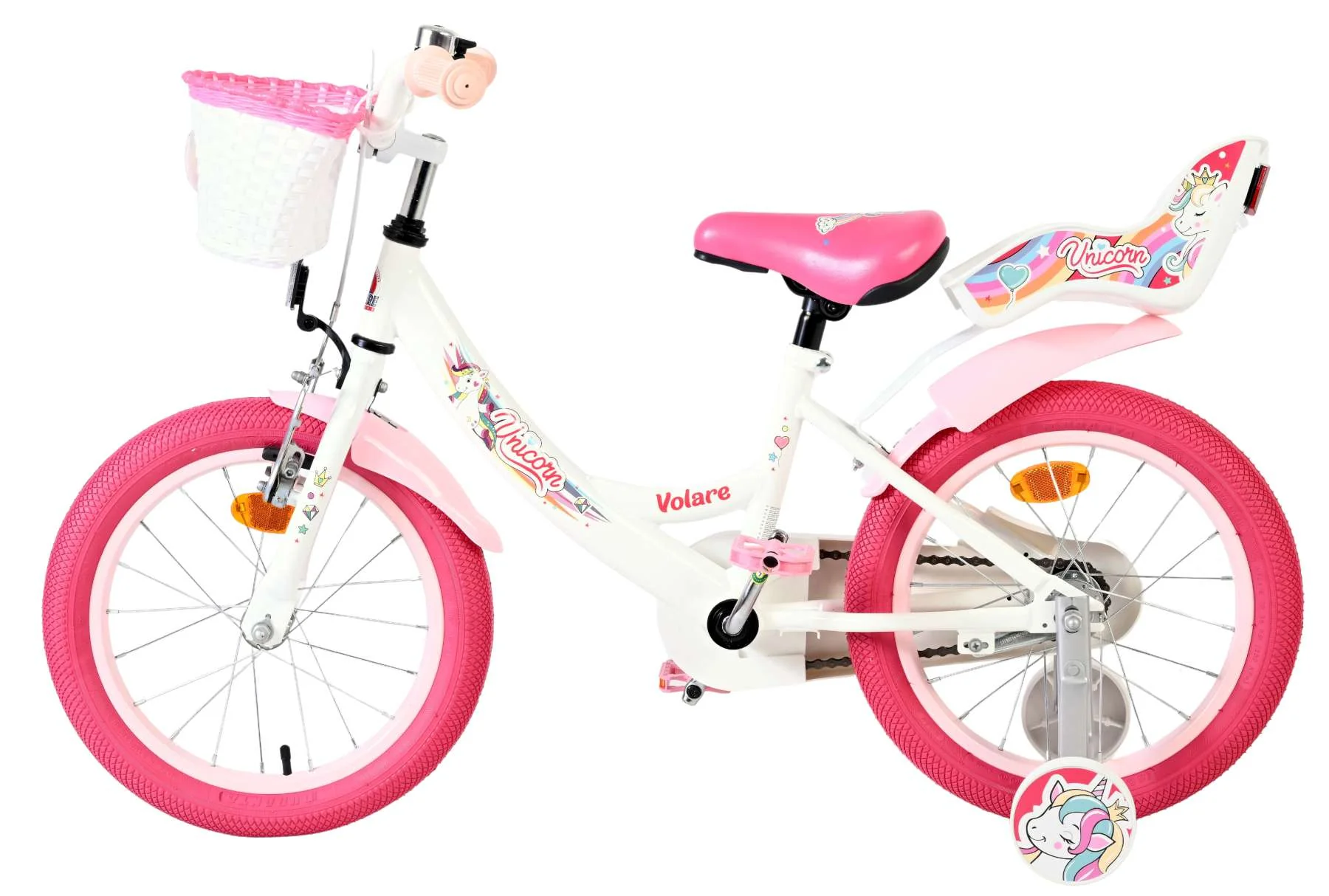 Volare Unicorn Kinderfiets - Meisjes - 16 inch - Wit OUTLET - Image 7