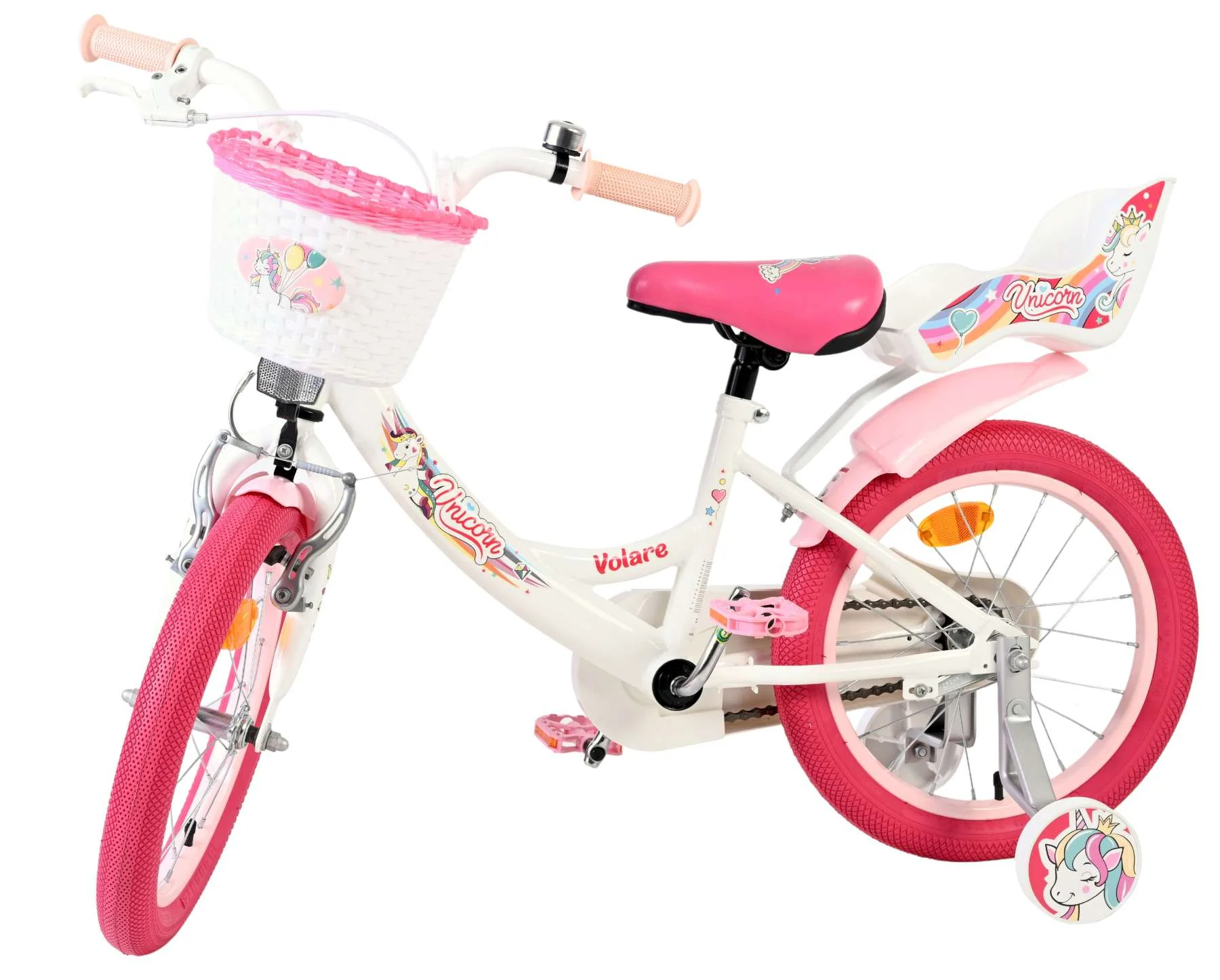 Volare Unicorn Kinderfiets - Meisjes - 16 inch - Wit OUTLET - Image 8